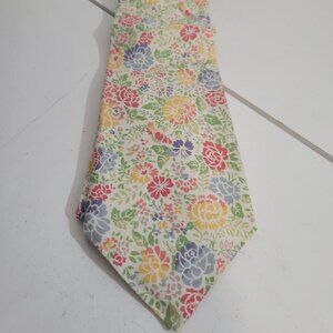 Pastel Flowers 100% Cotton Liberty of London Tie
